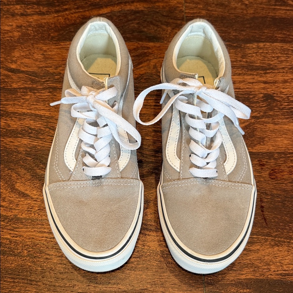 Vans Gray Sneakers with White Accents
